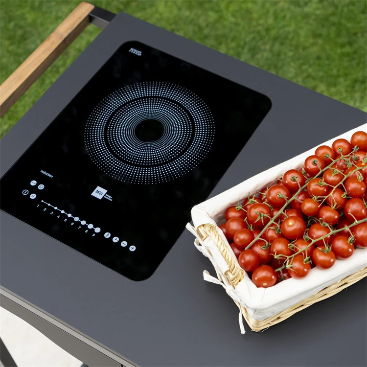 Mesa de cocina de cocina al aire libre